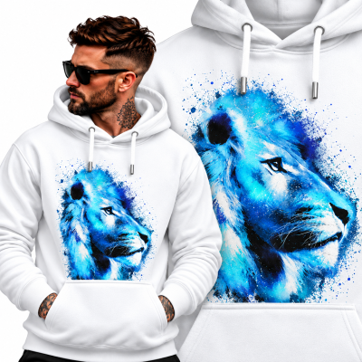 BLUZA Z KAPTUREM ZWIERZĘTA   LEW